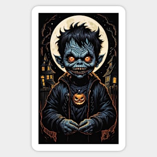 Trick or Treat Devil Boy Sticker